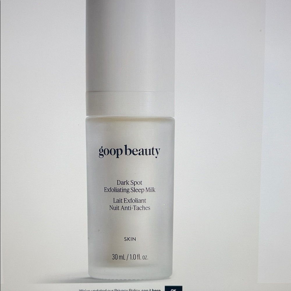 NIB GOOPGLOW Dark spot Exfoliating Sleep Milk . 1.0 Fl oz - Picture 4 of 7